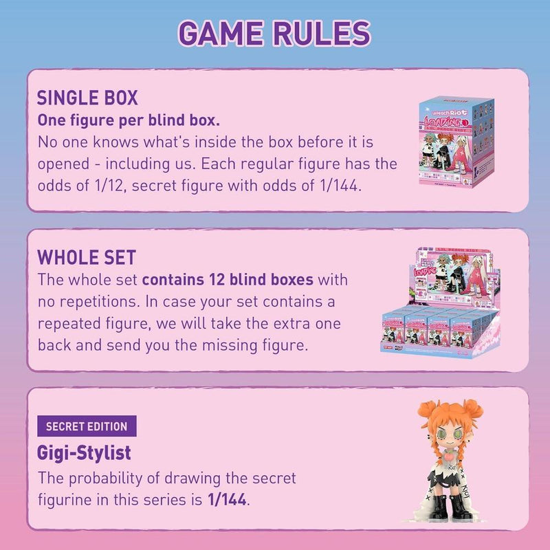 Figuras de Acción POP MART Lil Peach Riot de Serie Carga, Cajas Ciegas, Diseño Aleatorio, Juguetes Coleccionables