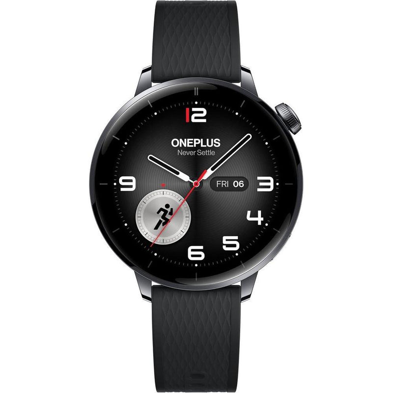 Reloj Oneplus 3 De 43mm En Acero Negro Con Wearos, Almacenamiento De 32gb, Batería De 60 Horas, Bluetooth Y Navegación Gps