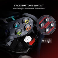 Controlador GameSir Tarantula Pro inalámbrico con botones intercambiables y sticks Mag-Res TMR