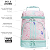 adidas Bolsa de almuerzo unisex con aislamiento Excel 2, Splatter Sandy Pink/Semi Flash Aqua Blue, funcional y estilizada