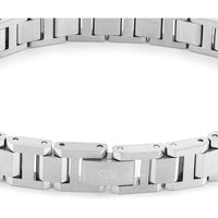 Calvin Klein pulsera de eslabones en acero inoxidable y estilo minimalista para hombre, plata, modelo 35000284