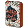 Cartera Loungefly Stranger Things 5 con cremallera, diseño multicolor, temática de TV
