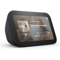 Amazon Echo Show 5 con pantalla inteligente, 2x bajo y sonido claro, con control de dispositivos del hogar, carbón