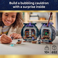 LEGO Harry Potter Cauldron: Secret Potions - Juguete de aula para niñas y niños con minifiguras y Patronus de Hermione