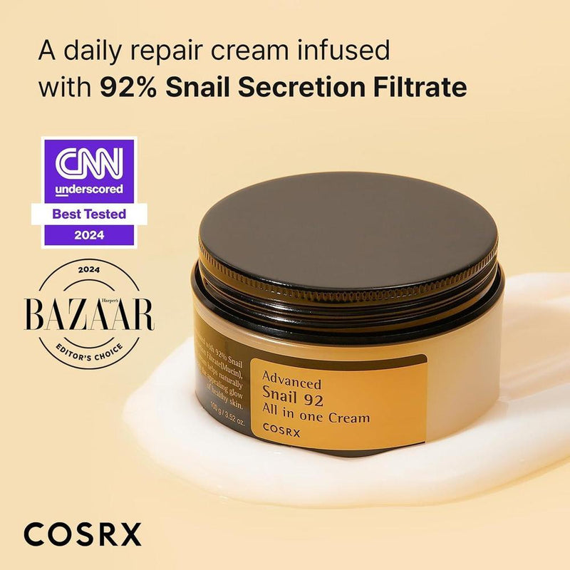 Cosrx Face Moisturizer Snail Mucin 92% + Hialurónico 100ml