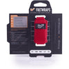 Silenciador de cuerdas Gruv Gear FretWraps, color rojo fuego, talla L, elimina ruido en guitarras y bajos.