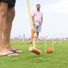 GoSports - Juego De Croquet Para Seis Jugadores Para Adultos Y Niños, Diseño Moderno De Madera, Deluxe (89 Cm) O Estándar (71 Cm)