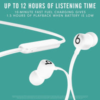 Auriculares inalámbricos Beats Flex con chip W1 de Apple, magnéticos, Bluetooth clase 1, 12 horas de escucha, micrófono integrado