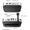 UGREEN Dock con Soporte DP Hub para Mac mini M4/M4 Pro 2024, SSD M.2 NVMe, Conectividad 10G, 4K, USB A/C, SD/TF, Audio