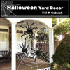 Juego de decoración de Halloween con arañas grandes, telarañas elásticas y más, ideal para un ambiente espeluznante