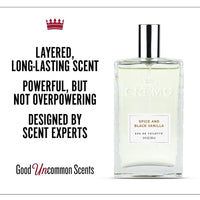 Cremo Colonia Masculina: Aroma de Especias Vibrantes, Maderas Oscuras y Vainilla Negra - Fragancia Firma Multi-Capas
