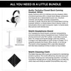 Audio-Technica ATH-GL3 Auriculares de alta fidelidad para juegos con micrófono desmontable y soporte