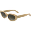 Calvin Klein Gafas de Sol Mujer CK25502S Beige Opalino Lente Marrón Gradiente