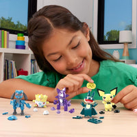 Juego de construcción Mega Pokémon con 8 personajes articulables, incluye Poké Ball