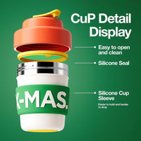 Taza de café de regalo de Navidad, doble pared aislada al vacío y sin BPA, ideal para niños y fiestas