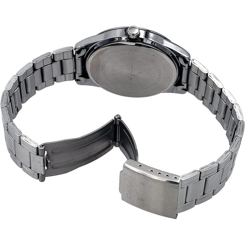 Reloj analógico Casio MTP-V005D-2B4 para hombre en acero inoxidable azul con movimiento de cuarzo y fácil lectura