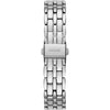 Reloj GUESS de acero inoxidable con cristal rosa, plata, resistente al agua, modelo U1062L2, analógico con cierre plegable