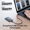 Lexar SSD portátil SL500 de 4 TB, compatible con laptops tipo C, USB 3.2 Gen 2x2, para PS5/Xbox.