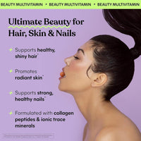 Gomitas con colágeno, biotina, minerales y vitaminas antioxidantes para fortalecer cabello, uñas y piel, sin lácteos ni gluten