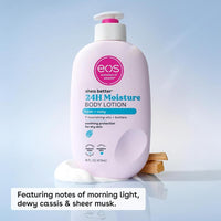 eos Shea Better Loción corporal fresca y acogedora, para el cuidado de la piel con humedad las 24 horas, ligera y no grasosa