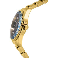 Invicta Reloj de Cuarzo Pro Diver para Hombre con Correa de Acero Inoxidable Dorado y Esfera Azul