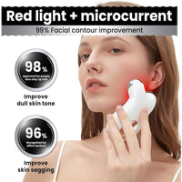 Dispositivo Facial con Tecnología de Microcorriente y Luz Roja para Levantar el Rostro y Tensar la Piel, Antiarrugas Inteligente