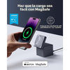 Anker Soporte cargador 3 en 1 con MagSafe para iPhone y Apple Watch, diseño plegable con carga rápida de 15W