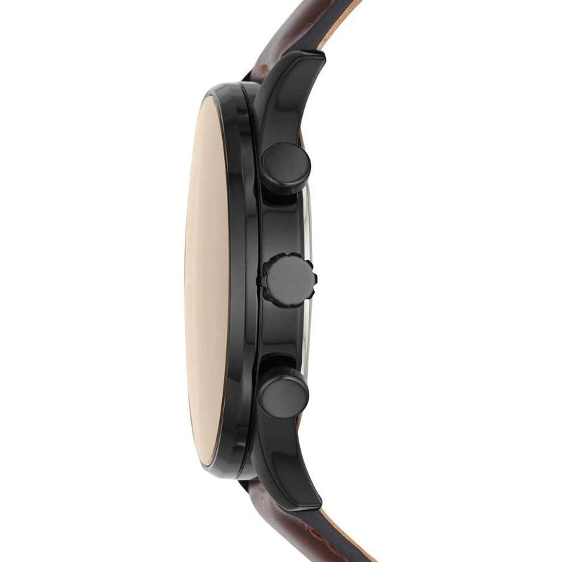 Fossil Sullivan Reloj de Pulsera Multifunción de Moda con Correa de Cuero Marrón para Hombre