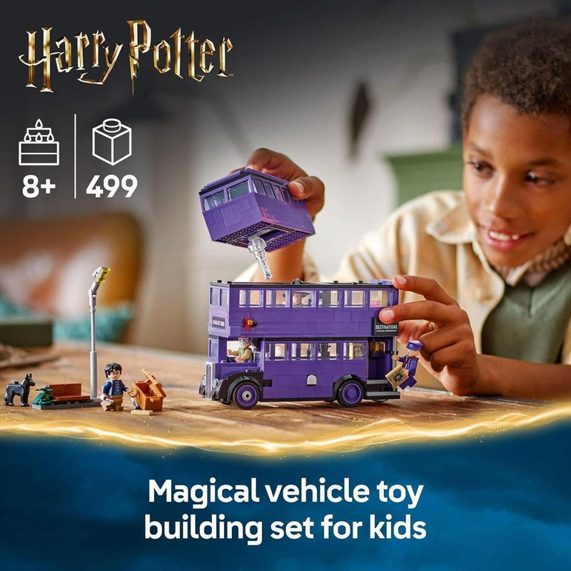 LEGO Harry Potter Knight Bus Adventure - Juego de construcción para edades 8+ con minifiguras y detalles auténticos