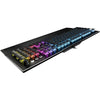 Teclado mecánico ROCCAT Vulcan 121 AIMO con switches Titan lineales, iluminación RGB y reposamanos desmontable, color negro