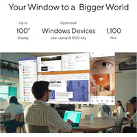 Gafas AR Inteligentes ASUS AirVision M1 con pantalla Micro-OLED, altavoces y conectividad USB-C