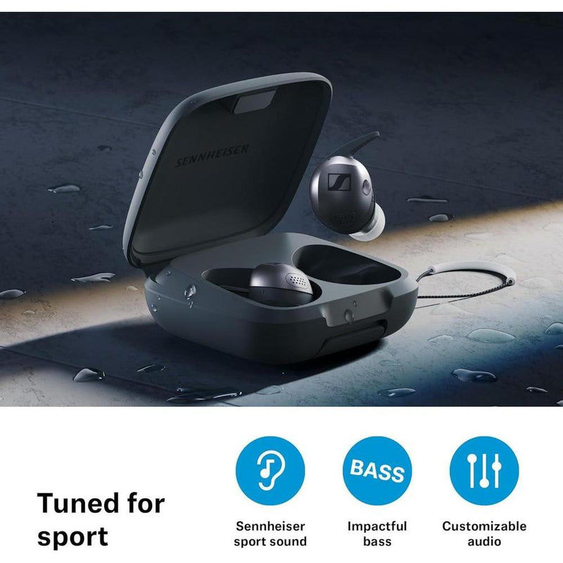 Auriculares Sennheiser Momentum Sport Con ANC Adaptativo, Rastreador Fitness, Ajuste Seguro, Batería Larga Duración