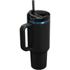 Stanley Quencher H2.0, vaso de acero inoxidable con tapa giratoria, pajilla y asa ergonómica, apto para lavavajillas