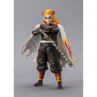 Bandai - Demon Slayer - Ultimate Legends - Figura de acción Kyojuro Rengoku, altura de 12.7 cm y 27 puntos de articulación