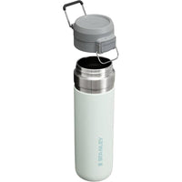 Botella de agua Stanley Quick Flip GO con tapa de botón, a prueba de fugas, acero inoxidable aislado, sin BPA, color niebla