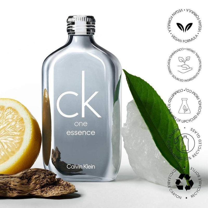 Calvin Klein CK One Essence Parfum Intense - Colonia unisex fresca con bergamota, té verde y sándalo