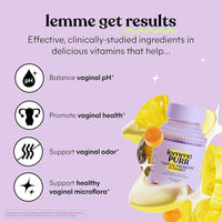 Gomas probióticas Lemme para mujeres con pH equilibrado, salud inmunológica y sabor a piña