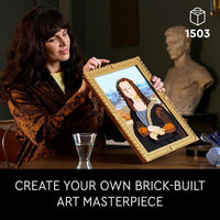 LEGO Art Mona Lisa Juego de construcción de Arte para Adultos - Ideal para Amantes de Rompecabezas y Arte de Leonardo da Vinci