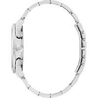 Bulova Reloj cronógrafo clásico de 6 manecillas para hombre de cuarzo, acero inoxidable, 24h, manecillas luminosas