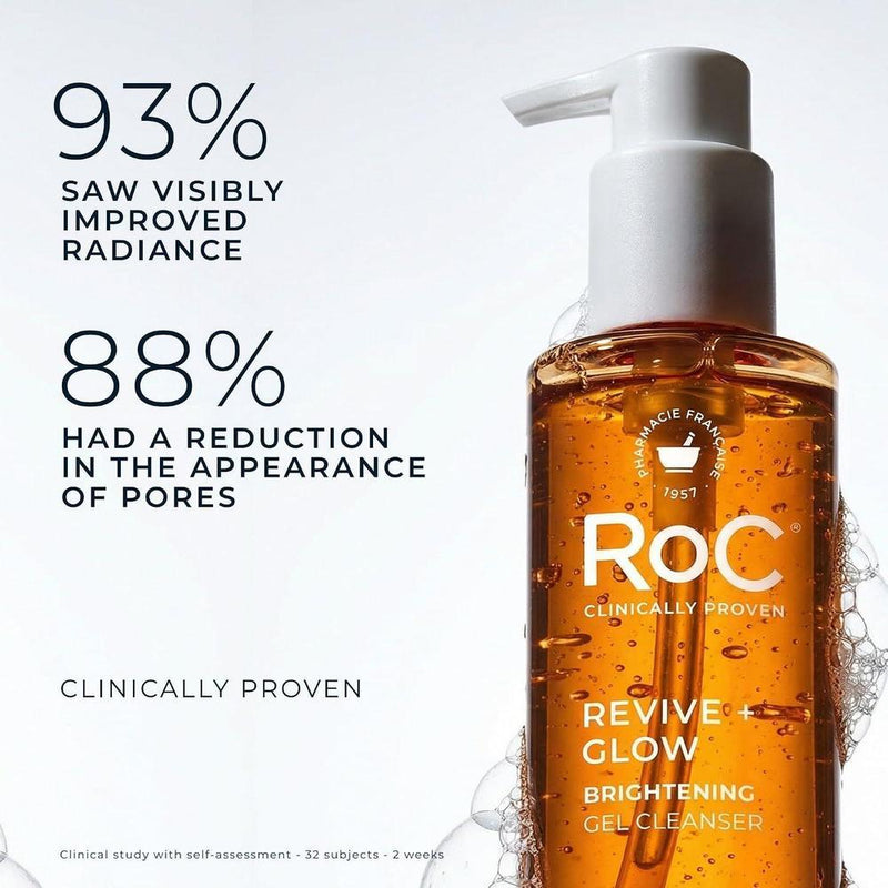 RoC Multi Correxion Revive + Glow Vitamina C Gel Limpiador Iluminador 177ml