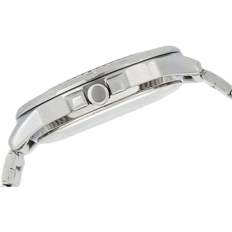 Reloj Casio para hombre, diseño análogo con dial marrón y acero inoxidable, resistente al agua y manecillas luminosas
