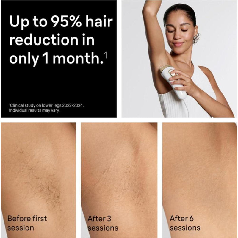 Braun IPL Silk·Expert Pro 5, sistema de depilación para mujeres y hombres, resultados duraderos con cabezales de precisión adicionales