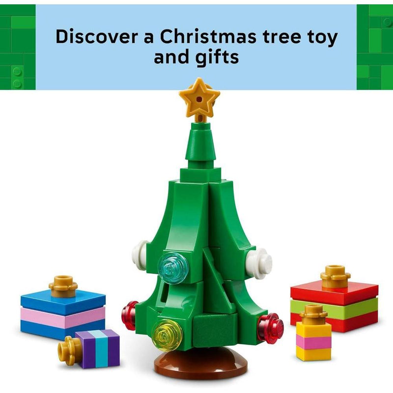 LEGO Camión de Entrega de Papá Noel para Niños, Juego de Construcción para Jugar o Decoración Navideña, Blocs para Niñas y Niños