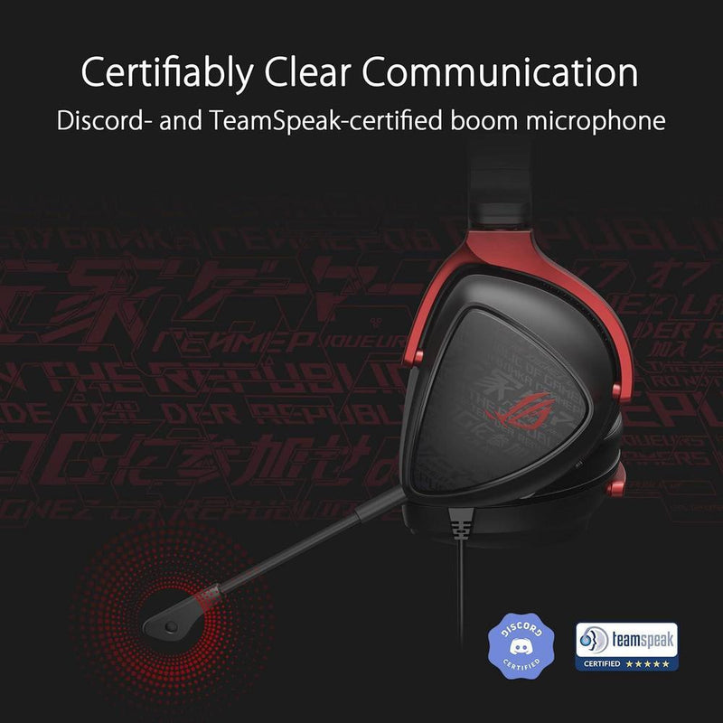 ASUS ROG Delta S Core - Auriculares Gaming con Sonido Envolvente 7.1 y Micrófono Certificado Discord, Para PC, Switch, PS4, PS5