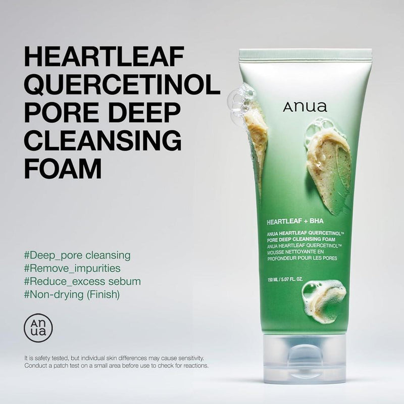Espuma Limpiadora de Poros Heartleaf Quercetinol BHA 150ml