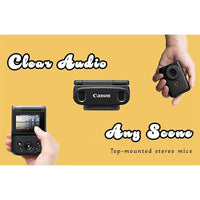 Canon PowerShot V10 Cámara compacta para vlogging, sensor CMOS, video 4K, lente zoom, micrófono estéreo, negro