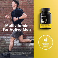 Optimum Nutrition Opti-Men, Vitaminas C, D, E, B12 y Zinc, apoyo inmunológico, multivitamínico diario, 90 unidades