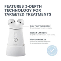 Dispositivo facial NuFACE Trinity+ de microcorriente, esculpe y aprieta rostro y cuello, aprobado por la FDA, incluye activador