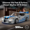 LEGO Speed Champions Nissan Skyline GT-R R34 de 2 Fast 2 Furious, kit con minifigura para niños desde 9 años, juego 2023