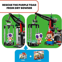 LEGO Super Mario Dry Bowser Castle Battle Set de expansión con Bowser y 4 figuras de Super Mario para niños de 8 años en adelante